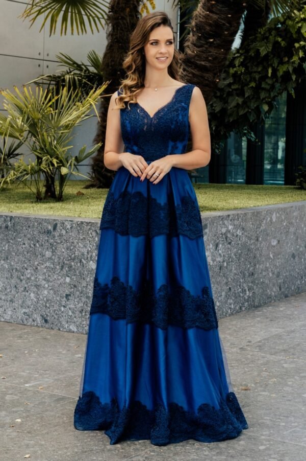 VESTIDO LONGO AZUL MARINHO